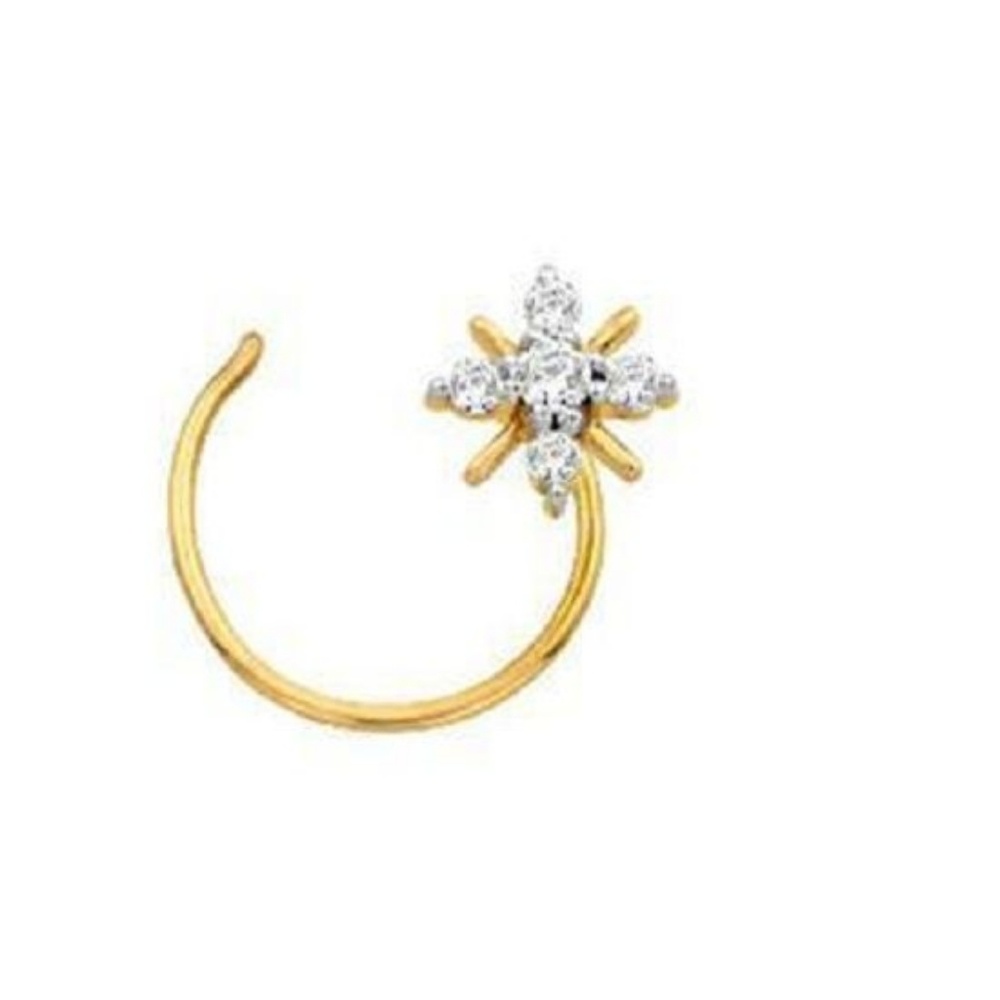 9 karat gold nose pin